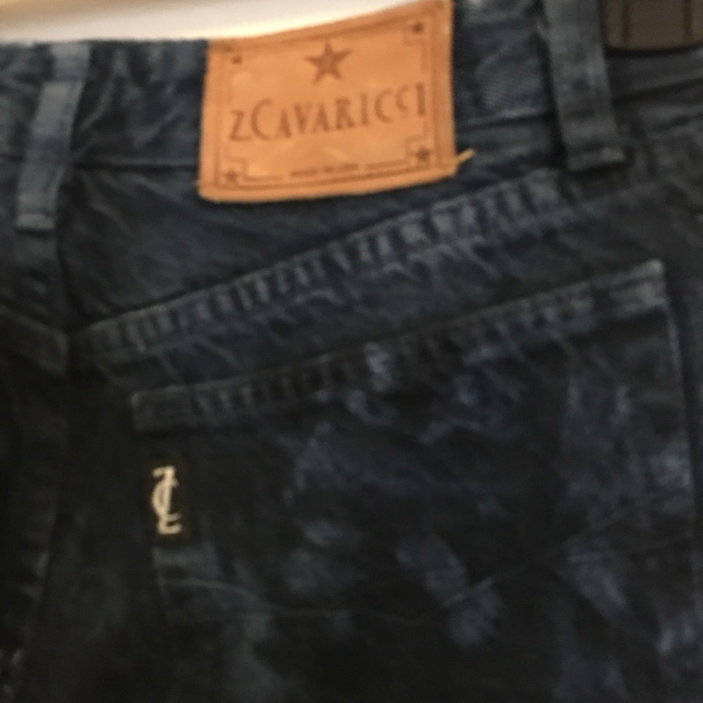 Z Cavaricci Black with Blue Jeans 30
